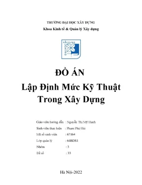Định Mức Kỹ Thuật Xây Dựng: Lập & Ứng Dụng