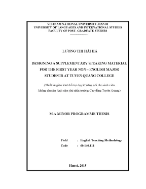 Giáo trình bổ trợ kỹ năng nói tiếng Anh cho sinh viên