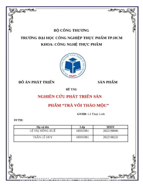 Đồ án Trà Vối Thảo Mộc: Nghiên cứu và Phát triển