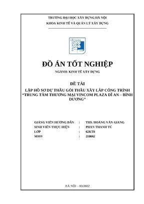 Lập Hồ Sơ Dự Thầu Xây Dựng: Kinh Tế & Mẫu Mới Nhất