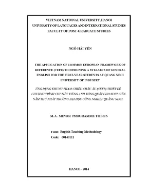 CEFR: Thiết kế chương trình tiếng Anh tổng quát hiệu quả