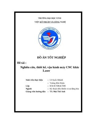 Báo cáo đồ án: Máy CNC khắc Laser