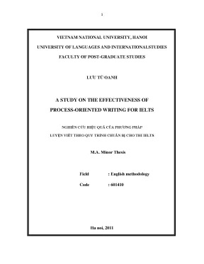 IELTS Writing: Nghiên cứu phương pháp viết hiệu quả