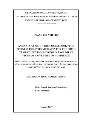 Đánh giá giáo trình Business Pre-Intermediate