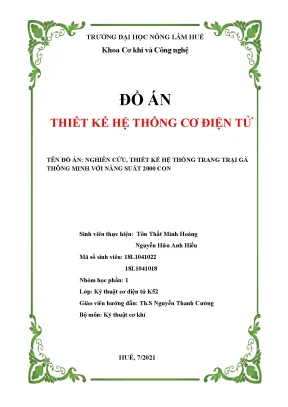 Thiết Kế Trang Trại Gà Thông Minh 2000 Con