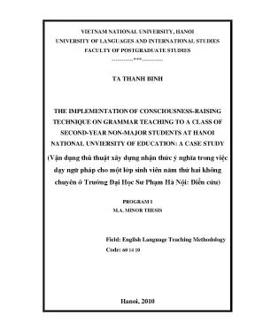 Dạy ngữ pháp: Kỹ thuật nâng cao nhận thức
