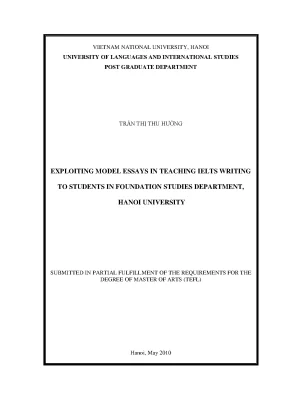 Dạy IELTS Writing: Khai thác hiệu quả bài mẫu