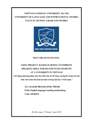 Nâng cao kỹ năng nói: Dạy học theo dự án hiệu quả