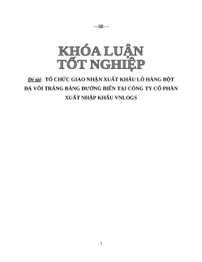 Giao nhận xuất khẩu bột đá vôi trắng đường biển