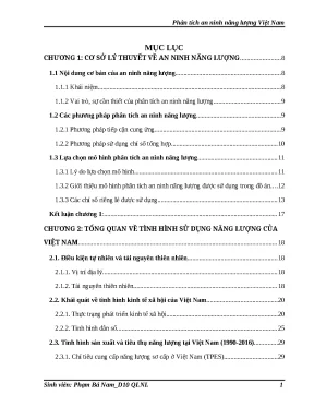 An Ninh Năng Lượng Việt Nam: Phân Tích & Đánh Giá