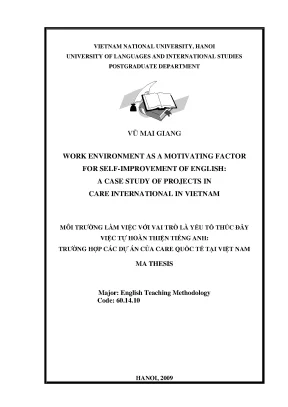 Môi trường làm việc thúc đẩy tự học tiếng Anh