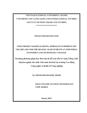Học từ vựng ESP hiệu quả bằng Project-Based Learning
