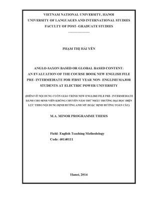 Đánh giá nội dung văn hóa trong New English File