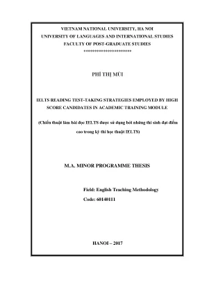 Chiến thuật IELTS Reading điểm cao: Nghiên cứu & Phân tích