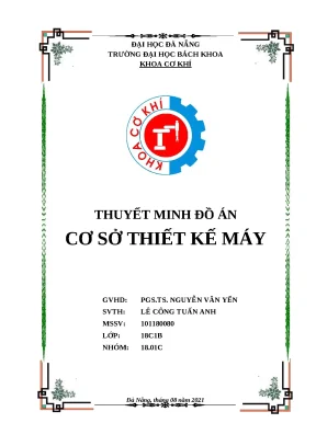 Đồ án hộp giảm tốc côn trụ: Thiết kế và tính toán