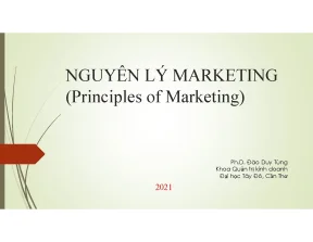 Nguyên lý Marketing 2021: Tổng Quan & Chiến Lược