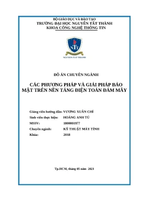 Bảo mật Điện Toán Đám Mây: Phương Pháp & Giải Pháp