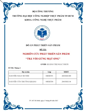 Trà Vối Gừng Mật Ong: Nghiên cứu và Phát triển