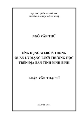 WebGIS Quản Lý Mạng Lưới Trường Học Ninh Bình