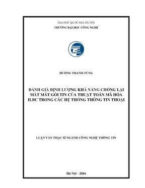 Đánh giá khả năng chống mất gói của iLBC Codec