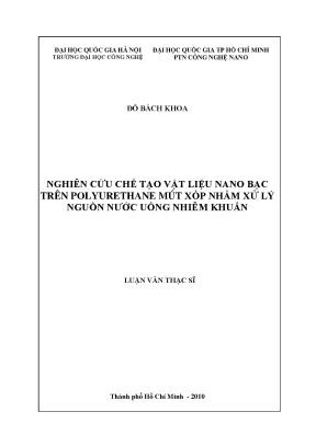 Nano Bạc Xử Lý Nước Uống Nhiễm Khuẩn