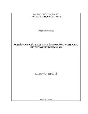 Luận văn ThS: Chuyển đổi lên 4G