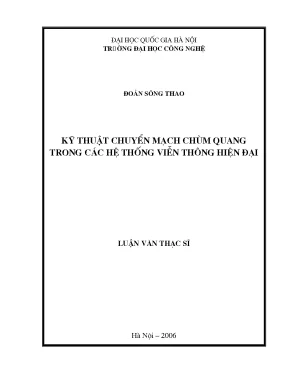 Chuyển Mạch Chùm Quang: Luận Văn Thạc Sĩ