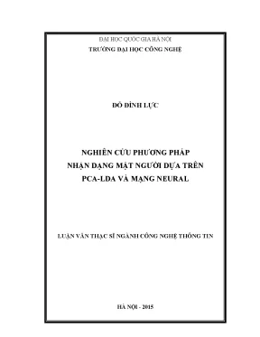 Nhận dạng khuôn mặt: PCA, LDA và mạng Neural