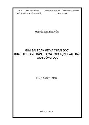Va Chạm Thanh Đàn Hồi & Ứng Dụng Đóng Cọc