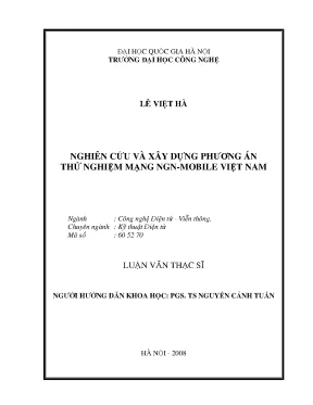 Thử nghiệm mạng NGN Mobile Việt Nam: Nghiên cứu & Phương án