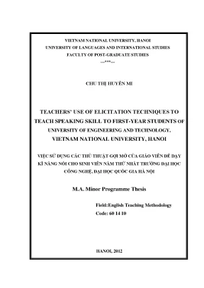 Dạy Kỹ Năng Nói: Thủ Thuật Gợi Mở