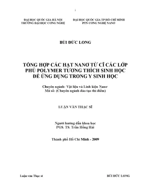 Hạt Nano Từ Tương Thích Sinh Học: Ứng Dụng Y Sinh