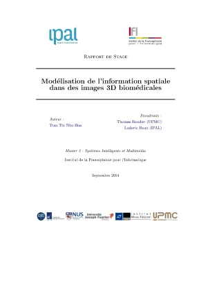 Luận văn thạc sĩ modélisation de linformation spatiale dans des images 3d biomédicales luận văn ths công nghệ thông tin