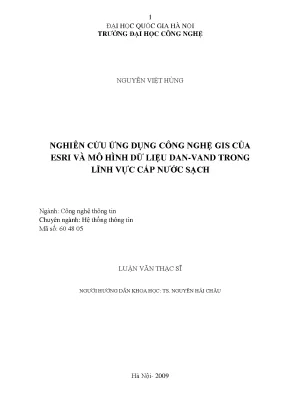 GIS và DAN-VAND trong Cấp Nước Sạch: Nghiên cứu Ứng dụng