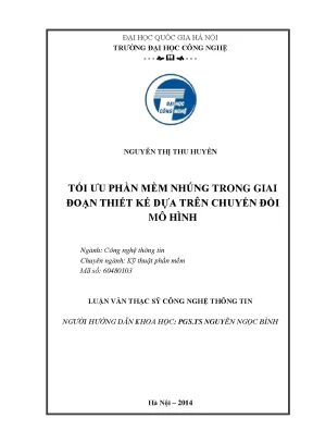 Tối ưu phần mềm nhúng: Chuyển đổi mô hình