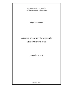 Mô Hình Hóa Chuyên Biệt Miền Ứng Dụng Web