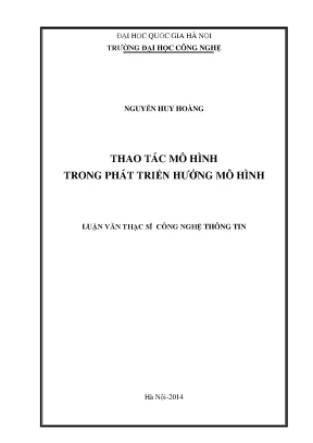 Thao Tác Mô Hình trong Phát Triển Hướng Mô Hình