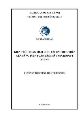 Luận văn kiến trúc phần mềm chịu tải cao Azure