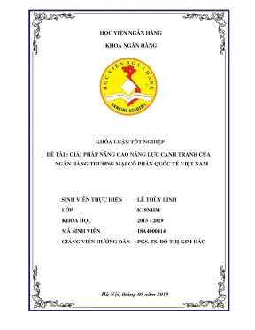 Nâng cao năng lực cạnh tranh của VIB