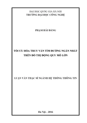 Tối Ưu Tìm Đường Đi Ngắn Nhất Trên Đồ Thị Động
