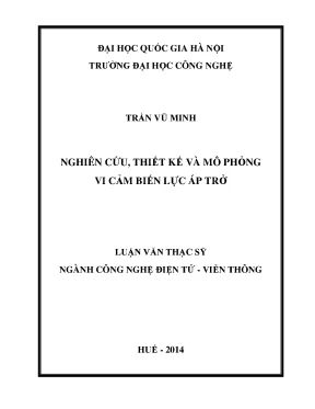 Vi Cảm Biến Lực Áp Trở: Thiết Kế và Mô Phỏng