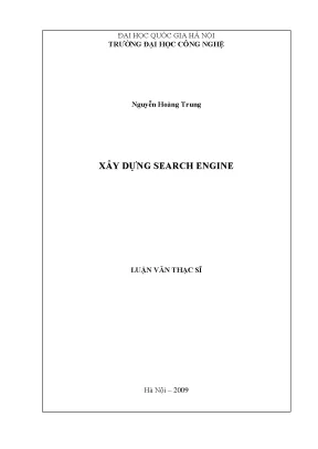 Luận Văn Thạc Sĩ: Xây Dựng Search Engine Hiệu Quả