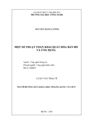 Thuật toán khái quát hóa bản đồ và ứng dụng GIS