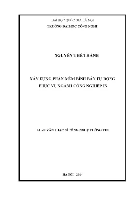 Phần mềm bình bản tự động cho ngành in