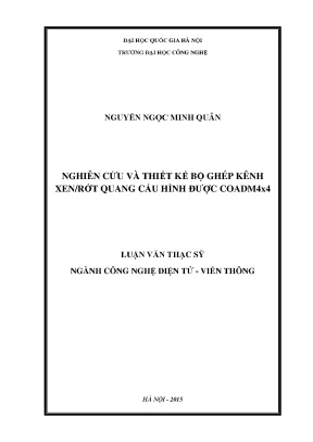 Ghép Kênh Xen/Rớt Quang COADM 4x4: Nghiên cứu & Thiết kế