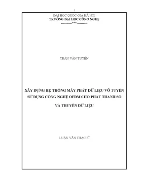Luận văn OFDM: Phát thanh số & Truyền dữ liệu