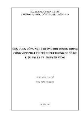 GIS Quản Lý Tài Nguyên Rừng: Ứng Dụng CNTT