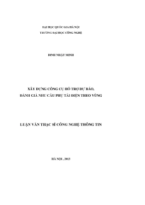 Dự báo nhu cầu phụ tải điện theo vùng: Công cụ hỗ trợ