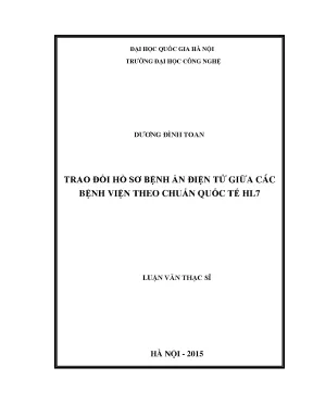 Trao đổi HSBA điện tử theo chuẩn HL7