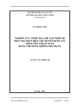 Thiết bị phát mã nhận biết chủ quyền ICAO hàng không